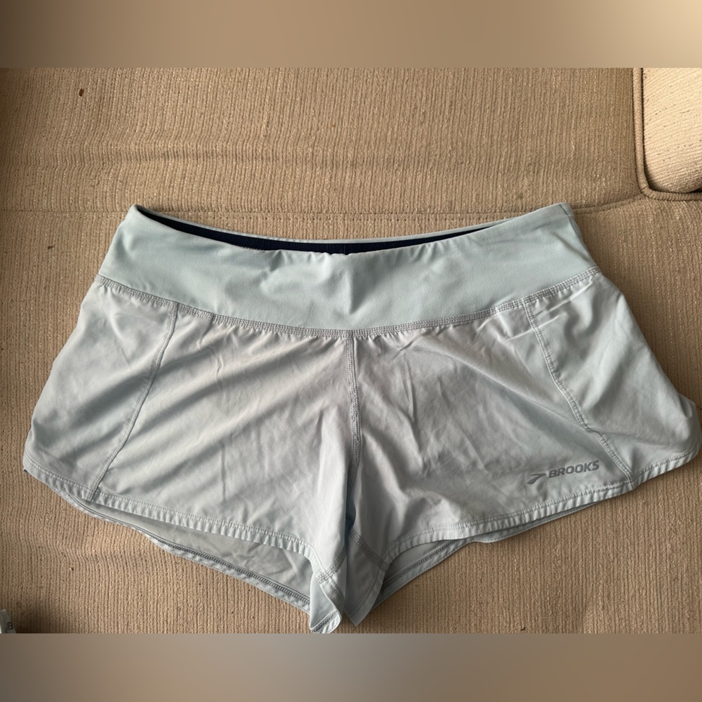 Brooks Women's Soft Blue Athletic Shorts
